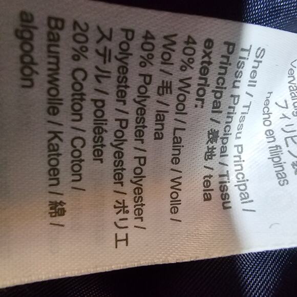 J.Crew Lady Jacket in Black Maritime Tweed Wool Blend Collarless Blazer Size 14 - Picture 5 of 7